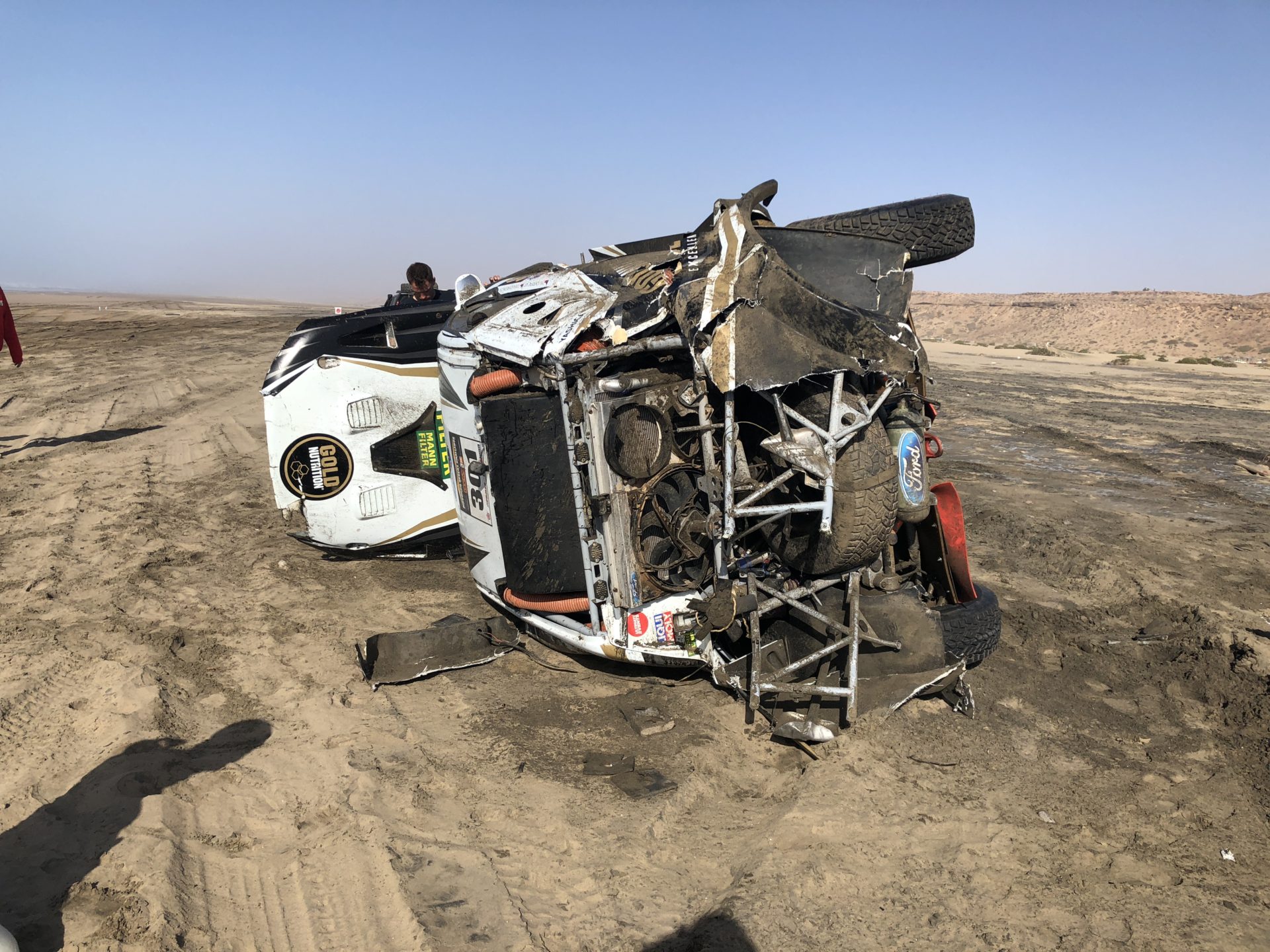 Accident in Morocco Desert Challenge 2018