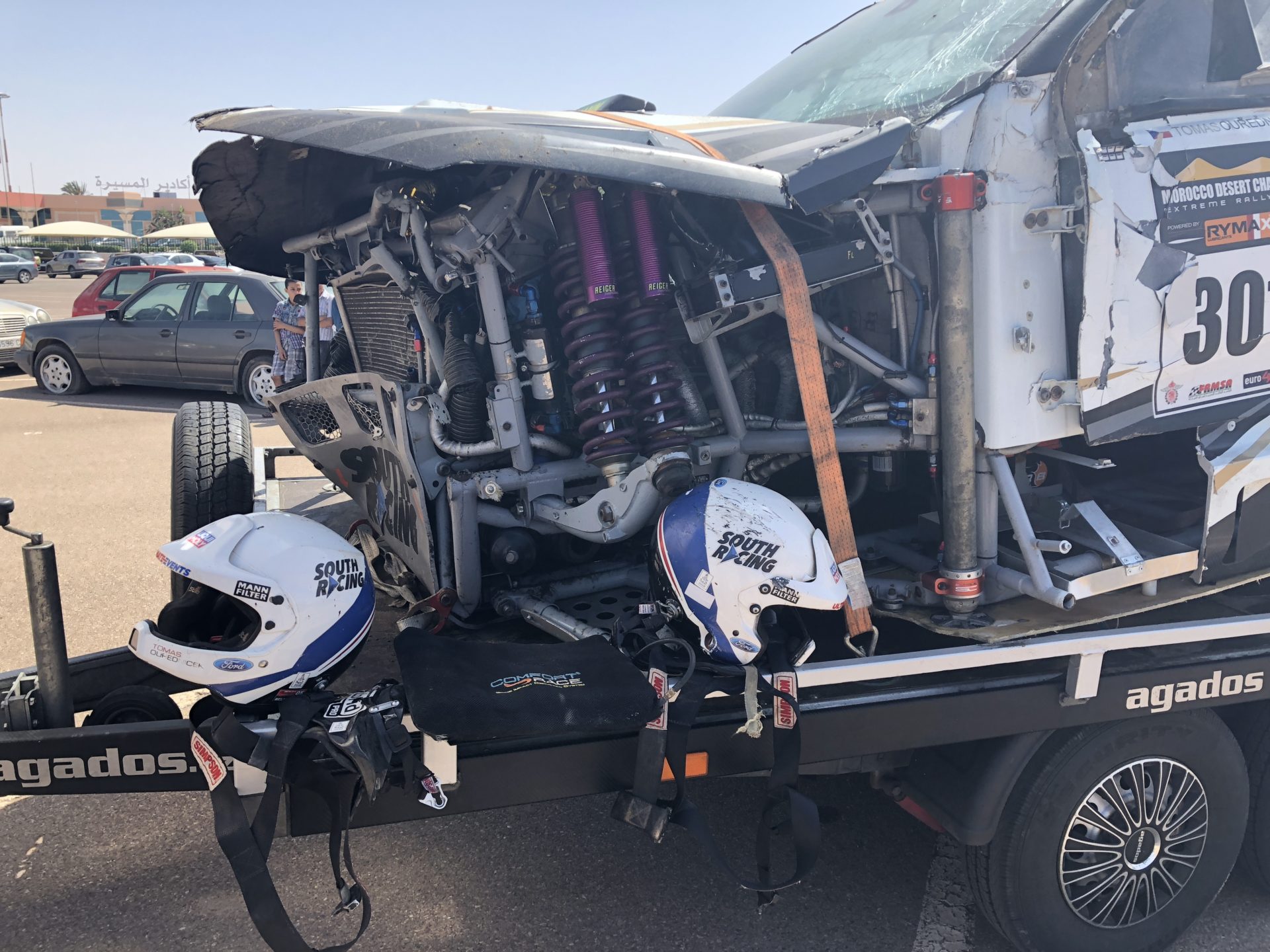 Accident in Morocco Desert Challenge 2018